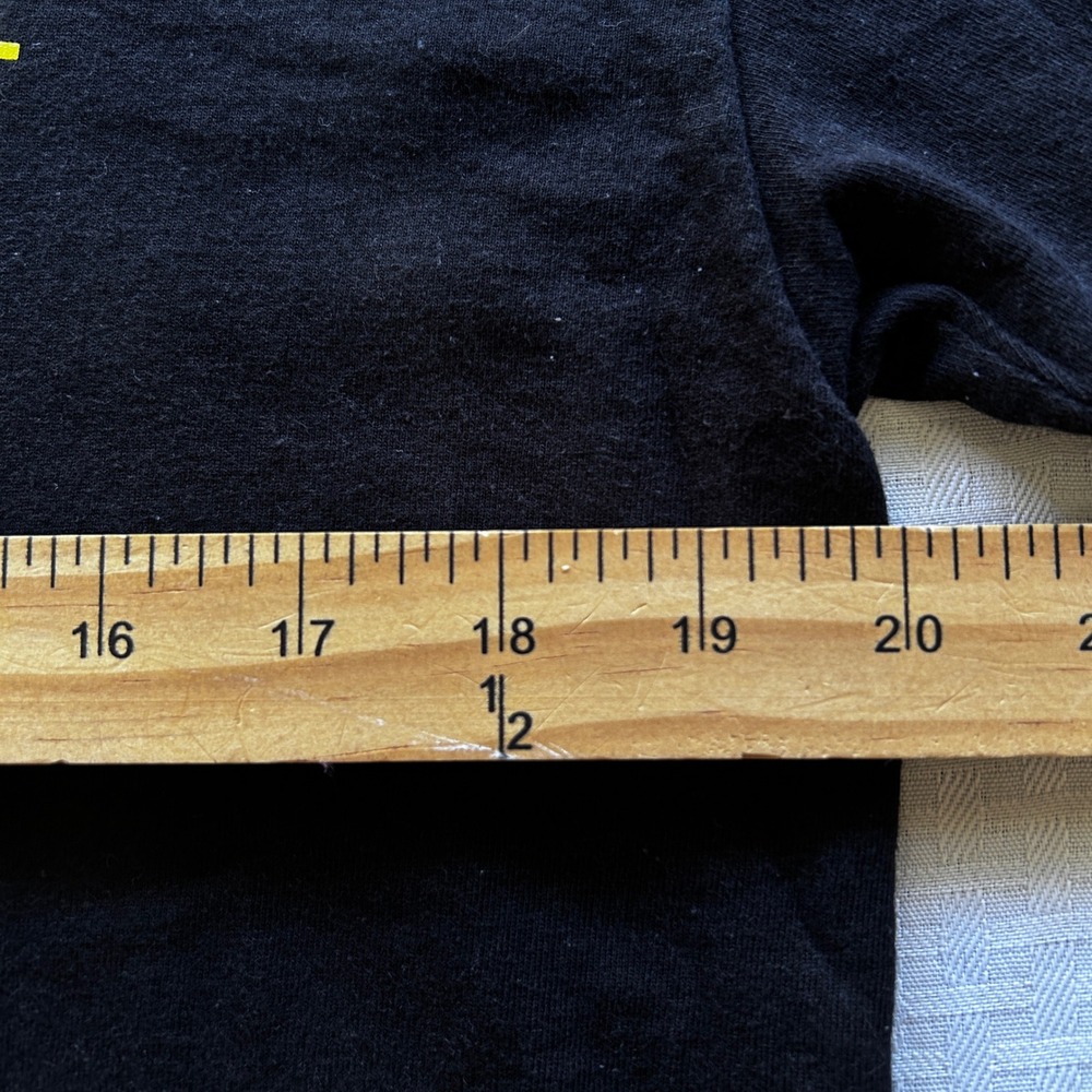 Nirvana Smiley Face Graphic Band T-Shirt Black Yellow Mens Small 90s Grunge‎ Tee - Picture 3 of 5